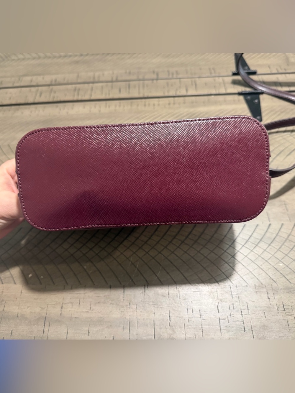 kate spade Two-Tone Wine and Blush Crossbody with Matching Wallet - Picture 5 of 10